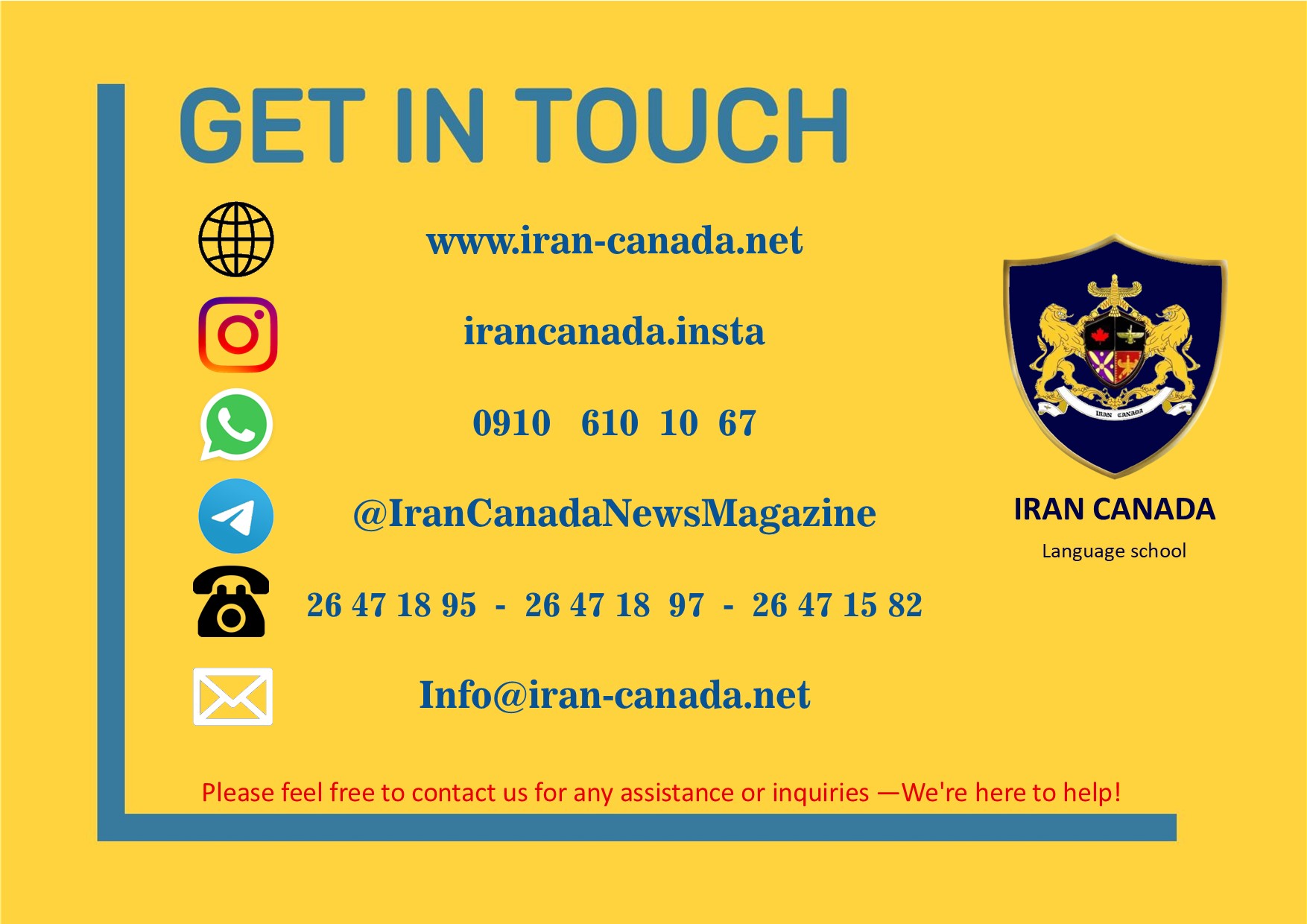 get in touch
